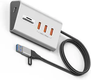 Fast Speed USB 3.2 Type C Hubs 10Gbps Multiports Adapter Card Reader for Laptop PC Aluminum Alloy Design USB C Hubs Aluminum Multiports Fast Speed USB 3.2 Type C Hubs 10Gbps Multiports Adapter Card Reader for Laptop PC Aluminum Alloy Design USB C Hubs Aluminum Multiports