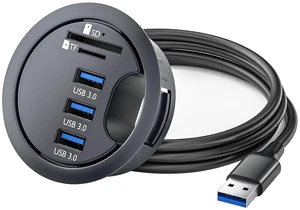 USB 3.0 Docking Station - 4 Port USB & Memory Reader Desktop - High-Speed Data Transfer & Space-Saving(01) USB 3.0 Docking Station - 4 Port USB & Memory Reader Desktop - High-Speed Data Transfer & Space-Saving(01)