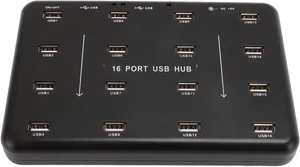 SUNGOOYUE 16 Port USB Hub, USB Flash Drive Duplicator Tester with Overcurrent Protection and LED Indicators, for Card Reader Memory Card Hard Disk Data Transfer (US Plug) SUNGOOYUE 16 Port USB Hub, USB Flash Drive Duplicator Tester with Overcurrent Protection and LED Indicators, for Card Reader Memory Card Hard Disk Data Transfer (US Plug)