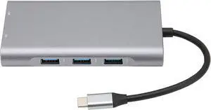 USB C Dock Station Hub 10 in 1 4K Interface PD Charging Port 3 USB Ports Multi Function Hub Aluminum Alloy for MacBook Pro Chromebook USB C Dock Station Hub 10 in 1 4K Interface PD Charging Port 3 USB Ports Multi Function Hub Aluminum Alloy for MacBook Pro Chromebook