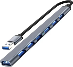 USB 3 Hub USB Hub 3 USB Splitter 7 Port Multiple Expander TY>pe C Hub OTG Adapter for PC Hard Drive Keyboard(USB Grey) USB 3 Hub USB Hub 3 USB Splitter 7 Port Multiple Expander TY>pe C Hub OTG Adapter for PC Hard Drive Keyboard(USB Grey)