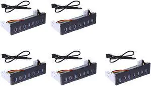 5X 7 Port USB 3.0 Hub 5Gbs 5.25Inch CD-ROM Drive Bay CD ROM Front Panel for Computer Case+USB 3.0 19-Pin Header 5X 7 Port USB 3.0 Hub 5Gbs 5.25Inch CD-ROM Drive Bay CD ROM Front Panel for Computer Case+USB 3.0 19-Pin Header
