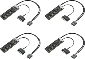 4X 9Pin USB Header Splitter with Power Cable, Internal USB Hub Extension USB 2.0 Splitter Connector for Motherboard 4X 9Pin USB Header Splitter with Power Cable, Internal USB Hub Extension USB 2.0 Splitter Connector for Motherboard