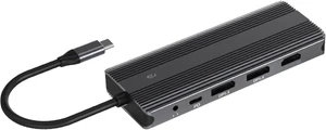 11 in 1 USB C Docking Stations with HDTV 4K@60Hz DisplayPort Gigabit Ethernet USB3.0 Card Reader PD100W Charging 11 in 1 USB C Docking Stations with HDTV 4K@60Hz DisplayPort Gigabit Ethernet USB3.0 Card Reader PD100W Charging