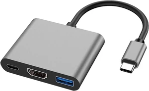 3 in 1 USB-C USB Hub Male to Female .0 Adapter for AirHdmi-Compatible 4k TY>pe C To12 Converter 3 in 1 USB-C USB Hub Male to Female .0 Adapter for AirHdmi-Compatible 4k TY>pe C To12 Converter