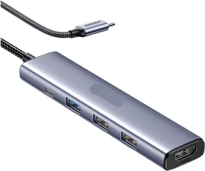 USB C HUB TY>pe 3.1 to HDMI 4K SD TF PD 100W Adapter for Pro Air M2 M1 PC Accessories 5Gbps .0(5-in-1 USB3.0 Sliver) USB C HUB TY>pe 3.1 to HDMI 4K SD TF PD 100W Adapter for Pro Air M2 M1 PC Accessories 5Gbps .0(5-in-1 USB3.0 Sliver)