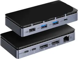 USB C Hub Adapter to 2 DP TY>pe Docking Station to Displayport USB3.0 M>oni>tor for Pro Air(8-in-1 (2 DP)) USB C Hub Adapter to 2 DP TY>pe Docking Station to Displayport USB3.0 M>oni>tor for Pro Air(8-in-1 (2 DP))