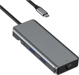 USB C Hub,9 in 1 Adapter with 4K30Hz HDMI, Ethernet,USB3.0,TF/SD,100W PD,Docking Station for Air/Pro(8 in 1(HDMI RJ45) USB C Hub,9 in 1 Adapter with 4K30Hz HDMI, Ethernet,USB3.0,TF/SD,100W PD,Docking Station for Air/Pro(8 in 1(HDMI RJ45)