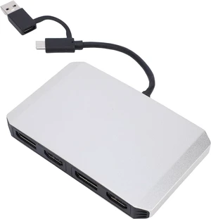 Yunseity USB C and USB 3.0 to Dual 4K DisplayPort HDMI Adapter, Monitor Splitter Extended Display for Dual Monitor 4K@60Hz, HDMI DP Splitter for Wins 7 8 8.1 10 11, for OS X 10.8 Yunseity USB C and USB 3.0 to Dual 4K DisplayPort HDMI Adapter, Monitor Splitter Extended Display for Dual Monitor 4K@60Hz, HDMI DP Splitter for Wins 7 8 8.1 10 11, for OS X 10.8