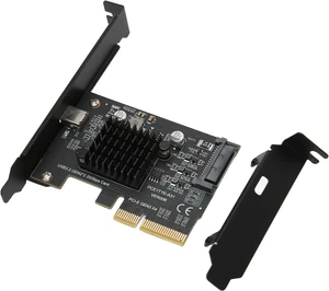 Sanpyl USB3.2 PCI Express Expansion Card, 2 GEN2, 20Gbps, ASM3242 Chip, PCI E 4X Extender Extension Card, Comes with Driver, for 10 11 Desktop PCs Sanpyl USB3.2 PCI Express Expansion Card, 2 GEN2, 20Gbps, ASM3242 Chip, PCI E 4X Extender Extension Card, Comes with Driver, for 10 11 Desktop PCs