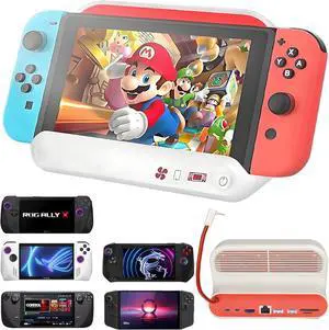 8-in-1 Docking Station for Steam/Switch/ROG Ally/MSI Claw/Legion Go, Dual Cooling Fan Steam Deck Dock with HDMI 4K@60Hz, 1000Mbps Ethernet, USB-A 3.0 and 100W Charge 8-in-1 Docking Station for Steam/Switch/ROG Ally/MSI Claw/Legion Go, Dual Cooling Fan Steam Deck Dock with HDMI 4K@60Hz, 1000Mbps Ethernet, USB-A 3.0 and 100W Charge