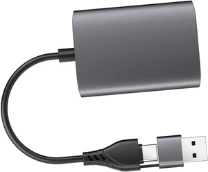 MERRYHAPY USB 3.0 Type-c to Dual Displayport Adapter with High-Speed Transmission and Aluminum Alloy for Dual MERRYHAPY USB 3.0 Type-c to Dual Displayport Adapter with High-Speed Transmission and Aluminum Alloy for Dual