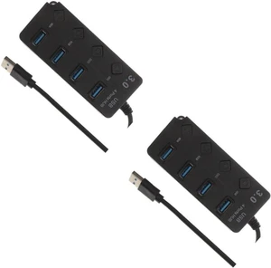 Balacoo 2pcs USB Hub Expansion Adapter for Computer Portable Data Hub USB Splitter Balacoo 2pcs USB Hub Expansion Adapter for Computer Portable Data Hub USB Splitter