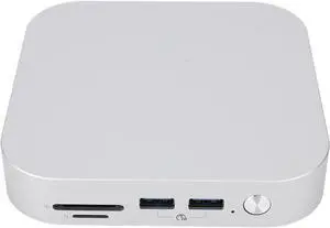 Yoidesu Aluminum Alloy Stand Dock Hub for Mini M4 with Dual M.2 SSD Slots 10Gbps USB A Ports 40Gbps Bandwidth PCIe 4.0 Storage Memory Card Readers (US Plug) Yoidesu Aluminum Alloy Stand Dock Hub for Mini M4 with Dual M.2 SSD Slots 10Gbps USB A Ports 40Gbps Bandwidth PCIe 4.0 Storage Memory Card Readers (US Plug)