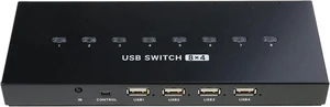 USB2.0 Manual Shared Switching Printer Sharing Device USB Hub 8 In 4 Out Data Transfer Hub Converter USB2.0 Manual Shared Switching Printer Sharing Device USB Hub 8 In 4 Out Data Transfer Hub Converter