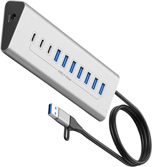 Type C Hubs USB Hubs 7/10 Port USB3.0 Splitter USB Hubs Adapter Expansion Docking Station Adapter for PC/Phone/Laptop Type C Hubs USB Hubs 7/10 Port USB3.0 Splitter USB Hubs Adapter Expansion Docking Station Adapter for PC/Phone/Laptop