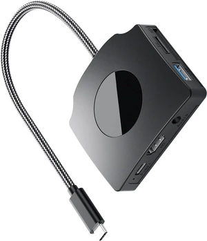 USB C Hubs Docking Station Type C Hubs USB C Dongle with HDTV 4K 1080P 60Hz 100W Power Delivery Card Reader Adapter USB C Hubs Docking Station Type C Hubs USB C Dongle with HDTV 4K 1080P 60Hz 100W Power Delivery Card Reader Adapter
