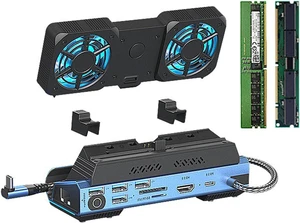 USB Hub Docking Station Type C Dock 4K@60Hz Card Reader for Console Multi-Port Adapter with Cooling Fan USB Hub Docking Station Type C Dock 4K@60Hz Card Reader for Console Multi-Port Adapter with Cooling Fan