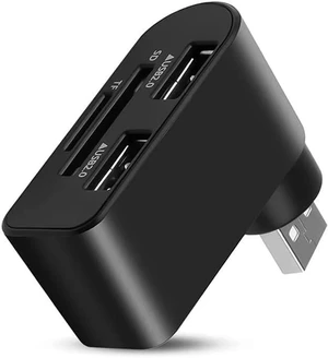USB Hub 2.0 SD TF Card Reader Adapter Splitter Power Interface USB Card Reader for Computer Laptop PC USB Hub 2.0 SD TF Card Reader Adapter Splitter Power Interface USB Card Reader for Computer Laptop PC