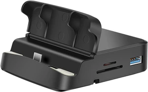 Universal USB C Hub USB C Extension Dock Phone Stand Feature for Fast Data Transfer and Charging Efficiency Universal USB C Hub USB C Extension Dock Phone Stand Feature for Fast Data Transfer and Charging Efficiency