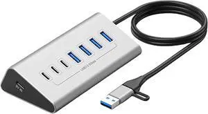 USB3.0 Hubs Type C Hubs Multiple USB Splitter 7/10 Port Multiple Expander Power Adapter USB Hubs Heat Dissipation For PC USB3.0 Hubs Type C Hubs Multiple USB Splitter 7/10 Port Multiple Expander Power Adapter USB Hubs Heat Dissipation For PC