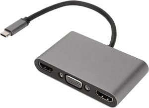 5 in 1 USB C Hub, Supports 3 Monitors with 4K Resolution, 100W Fast Charging, USB 3.0 Data Transfer, VGA Ports, Aluminum Alloy Material 5 in 1 USB C Hub, Supports 3 Monitors with 4K Resolution, 100W Fast Charging, USB 3.0 Data Transfer, VGA Ports, Aluminum Alloy Material
