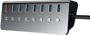 USB Splitter USB, 7-Port USB Splitter with 1 Charging Port and Individual On/Off Switches for, for, Linu USB Splitter USB, 7-Port USB Splitter with 1 Charging Port and Individual On/Off Switches for, for, Linu