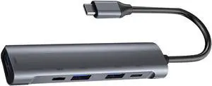 HOMSFOU 2pcs Type-c Hub Multi Port USB C Docking Station for Laptop High Speed USB Hub Splitter Adapter HOMSFOU 2pcs Type-c Hub Multi Port USB C Docking Station for Laptop High Speed USB Hub Splitter Adapter
