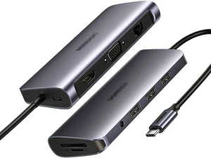 USB C Hub 10 in 1 USB Type C to HDMI 4K USB 3.0 VGA PD 3.5mm Full Function Hub USB C Hub 10 in 1 USB Type C to HDMI 4K USB 3.0 VGA PD 3.5mm Full Function Hub