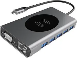 jojofuny 1pc USB Hub Pd Rapid Charging Type-c to USB and Audio Adapter for Home Use Supports Video Transfer jojofuny 1pc USB Hub Pd Rapid Charging Type-c to USB and Audio Adapter for Home Use Supports Video Transfer
