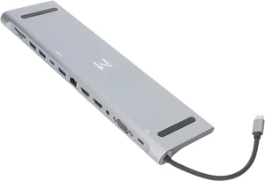 12 in 1 USB C Docking Station, 4K 30Hz HD Support, PD 100W Fast Charging, Multi Functional Multi Port USB C Hub Adapter, Gray Aluminum Alloy Case 12 in 1 USB C Docking Station, 4K 30Hz HD Support, PD 100W Fast Charging, Multi Functional Multi Port USB C Hub Adapter, Gray Aluminum Alloy Case
