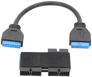 Usb 19pin One-to-two Hub With Chip And Modular Cable Usb 19pin Hub Motherboard 19pin Extension Cable 1 To 2 Usb 19pin One-to-two Hub With Chip And Modular Cable Usb 19pin Hub Motherboard 19pin Extension Cable 1 To 2