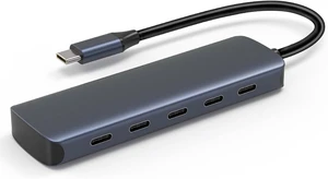 1pc High Speed USB C Hub 5 In 1 USB C Hub 10Gbps Data Transfer 4USB C Port 1 Charging Port for Office 1pc High Speed USB C Hub 5 In 1 USB C Hub 10Gbps Data Transfer 4USB C Port 1 Charging Port for Office