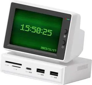 Upgrade 3.5 Inch IPS USB Mini Screen with USB C Hub, USB C and HDMI Monitor Display AIDA64 PC CPU RAM HDD Data Monitoring Panel Electronic Album Floating Lyrics Upgrade 3.5 Inch IPS USB Mini Screen with USB C Hub, USB C and HDMI Monitor Display AIDA64 PC CPU RAM HDD Data Monitoring Panel Electronic Album Floating Lyrics