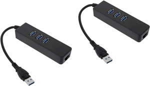 jojofuny 2pcs Ports USB Type-c to USB Data Hub Mbps Ethernet Adapter for PC Laptop Tv Usage jojofuny 2pcs Ports USB Type-c to USB Data Hub Mbps Ethernet Adapter for PC Laptop Tv Usage
