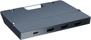 6-in-1 Car USB Docking Station Type-C Expansion Card Reader Gamepad Dock Hub Quick Charge ABS Charger Gaming Splitter 6-in-1 Car USB Docking Station Type-C Expansion Card Reader Gamepad Dock Hub Quick Charge ABS Charger Gaming Splitter