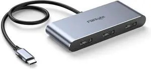 fairikabe USB C Hub with 3X DisplayPort 1.4 Triple Monitor 4K@60Hz, USBC to DisplayPort Splitter MST Hub for Windows Only, Compatible with Thunderbolt 4, USB4 fairikabe USB C Hub with 3X DisplayPort 1.4 Triple Monitor 4K@60Hz, USBC to DisplayPort Splitter MST Hub for Windows Only, Compatible with Thunderbolt 4, USB4