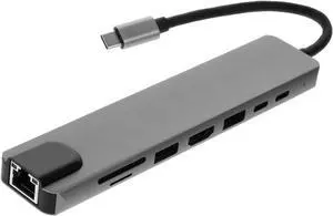 Homoyoyo 1pc Type-c for Laptop and Phone Compact USB Hub Output Pd Charging Ethernet USB Ports for Office Use Homoyoyo 1pc Type-c for Laptop and Phone Compact USB Hub Output Pd Charging Ethernet USB Ports for Office Use
