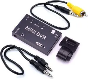 Mini FPV DVR Digital Video Recorder, 720P HD, NTSC/PAL, 32GB TF-Card Support, Built-in Battery, 3.5mm AV Interface, Compact Video Capture for Camcorder, VHS, Hi8, Betamax Mini FPV DVR Digital Video Recorder, 720P HD, NTSC/PAL, 32GB TF-Card Support, Built-in Battery, 3.5mm AV Interface, Compact Video Capture for Camcorder, VHS, Hi8, Betamax
