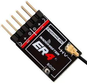 RadioMaster ER4 ELRS PWM Receiver: 2.4GHz 4Ch ExpressLRS Receiver Nano Module for RC Vehicles RadioMaster ER4 ELRS PWM Receiver: 2.4GHz 4Ch ExpressLRS Receiver Nano Module for RC Vehicles