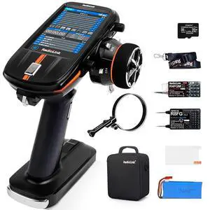 Radiolink RC8X 8CH 2.4G RC Transmitter and R8FG&R4FGM V2.1 Gyro Receivers, One-Hand Handwheel Control Accessory 4.3" Full Color IPS Touch Screen RC Remote Controller, 600m Long Range, 200 Model Radiolink RC8X 8CH 2.4G RC Transmitter and R8FG&R4FGM V2.1 Gyro Receivers, One-Hand Handwheel Control Accessory 4.3" Full Color IPS Touch Screen RC Remote Controller, 600m Long Range, 200 Model