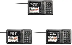 ATA HOBBY DUMBORC X6FG(Built in Gyro) 6 Channels 2.4GHz RC Receiver for DUMBORC X6/X4/X5 Transmitter RC Car Boat Tank Drifting Car(3PCS) ATA HOBBY DUMBORC X6FG(Built in Gyro) 6 Channels 2.4GHz RC Receiver for DUMBORC X6/X4/X5 Transmitter RC Car Boat Tank Drifting Car(3PCS)