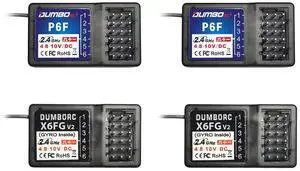 ATA HOBBY DUMBORC 2 Pcs X6FG(Built in Gyro) & 2Pcs X6F 6 Channels 2.4GHz RC Receiver for DUMBORC X6/X4/X5 Transmitter RC Car Boat Tank Drifting Car ATA HOBBY DUMBORC 2 Pcs X6FG(Built in Gyro) & 2Pcs X6F 6 Channels 2.4GHz RC Receiver for DUMBORC X6/X4/X5 Transmitter RC Car Boat Tank Drifting Car