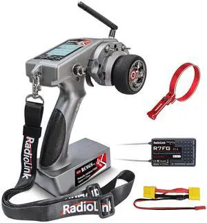 Radiolink RC6GS V3 7 Channels RC Transmitter and R7FG Gyro Receiver, One-Hand Handwheel Control Accessory 2.4GHz 600m RC Controller and Receiver kit for Remote Control Car, Boats, Truck Radiolink RC6GS V3 7 Channels RC Transmitter and R7FG Gyro Receiver, One-Hand Handwheel Control Accessory 2.4GHz 600m RC Controller and Receiver kit for Remote Control Car, Boats, Truck