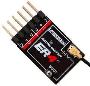 ER4 2.4GHz ELRS Receiver 4CH PWM Low Latency Voltage Telemetry Wi-Fi Update for F3P RC Airplane/Fixed-Wing/RC Cars/Boats ER4 2.4GHz ELRS Receiver 4CH PWM Low Latency Voltage Telemetry Wi-Fi Update for F3P RC Airplane/Fixed-Wing/RC Cars/Boats