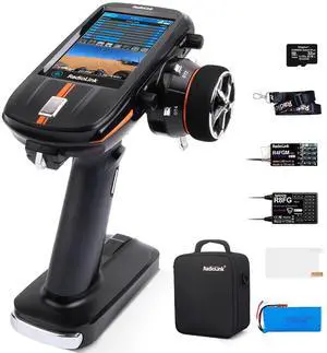 Radiolink RC8X 8CH 2.4G RC Transmitter and R8FG&R4FGM V2.2 Gyro Receivers, 4.3" Full Color IPS Touch Screen RC Remote Controller, 600m Long Range, 200 Models for RC Crawler Drifting Cars Boats Radiolink RC8X 8CH 2.4G RC Transmitter and R8FG&R4FGM V2.2 Gyro Receivers, 4.3" Full Color IPS Touch Screen RC Remote Controller, 600m Long Range, 200 Models for RC Crawler Drifting Cars Boats