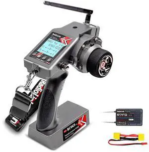 Radiolink RC6GS V3 7 Channels RC Transmitter and R7FG Gyro Receiver, 2.4GHz 600m RC Remote, Voltage Telemetry RC Controller and Receiver kit for Remote Control Car, Boats, Truck, Buggy, Crawler Radiolink RC6GS V3 7 Channels RC Transmitter and R7FG Gyro Receiver, 2.4GHz 600m RC Remote, Voltage Telemetry RC Controller and Receiver kit for Remote Control Car, Boats, Truck, Buggy, Crawler