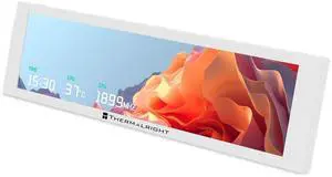 Trofeo Vision 9.16 LCD White, 9.16-inch Full-Color LCD Magnetic Display Screen, 1920x480 Resolution, Easy to Install,Master CPU/GPU Temperature(White) Trofeo Vision 9.16 LCD White, 9.16-inch Full-Color LCD Magnetic Display Screen, 1920x480 Resolution, Easy to Install,Master CPU/GPU Temperature(White)