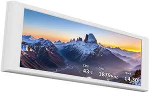 Trofeo Vision LCD White Edition Case Sub-Display Features a 6.86-inch Full-Color LCD Screen (1280x480 Resolution) with Magnetic Panel Design. Supports DIY Dynamic/Static Images (White). Trofeo Vision LCD White Edition Case Sub-Display Features a 6.86-inch Full-Color LCD Screen (1280x480 Resolution) with Magnetic Panel Design. Supports DIY Dynamic/Static Images (White).