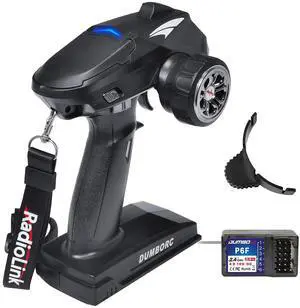 ATA HOBBY DUMBORC X4 2.4GHz 4-Channel RC Radio Transmitter and Receiver X6F with Fail-Safe & Low Voltage Alarm Function Mixed Mode for Rc Vehicle Car Boat Tank Model Parts Remote Controller ATA HOBBY DUMBORC X4 2.4GHz 4-Channel RC Radio Transmitter and Receiver X6F with Fail-Safe & Low Voltage Alarm Function Mixed Mode for Rc Vehicle Car Boat Tank Model Parts Remote Controller